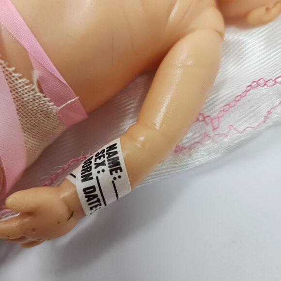 Set Of 2 Gender-Specific 9 inch Anatomically Correct Baby Dolls With Pillow - Picture 3 of 5